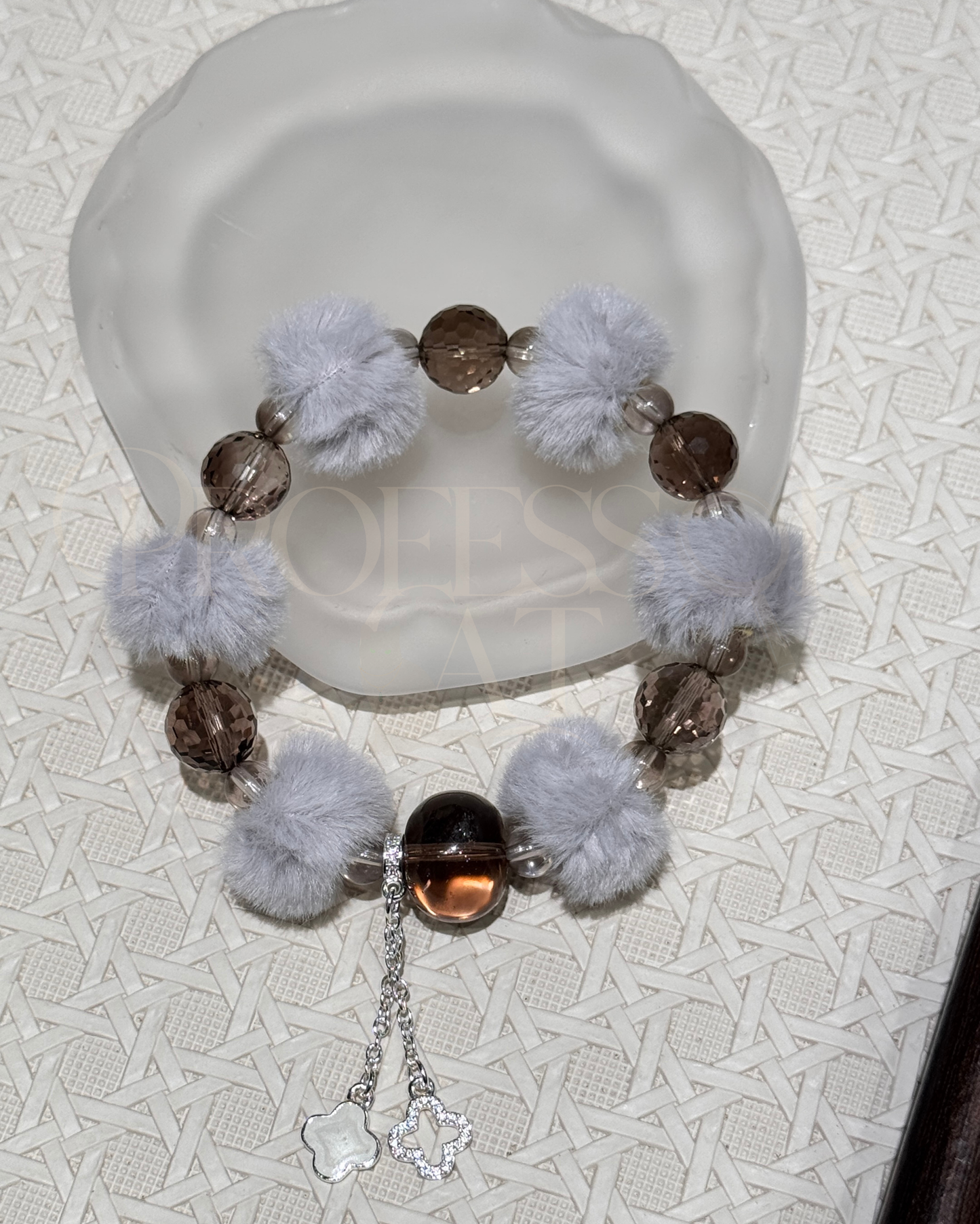 PROFCAT  Pom-Pom Style Crystal Bracelet