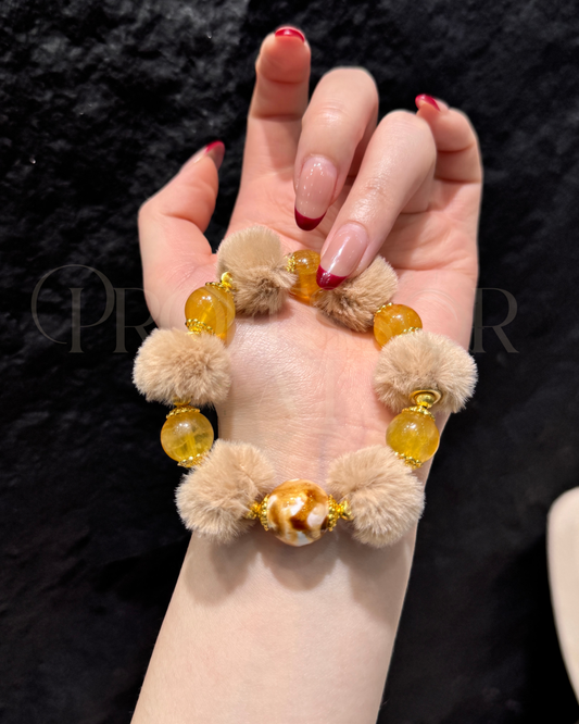 PROFCAT Pom-pom Style Crystal Bracelet