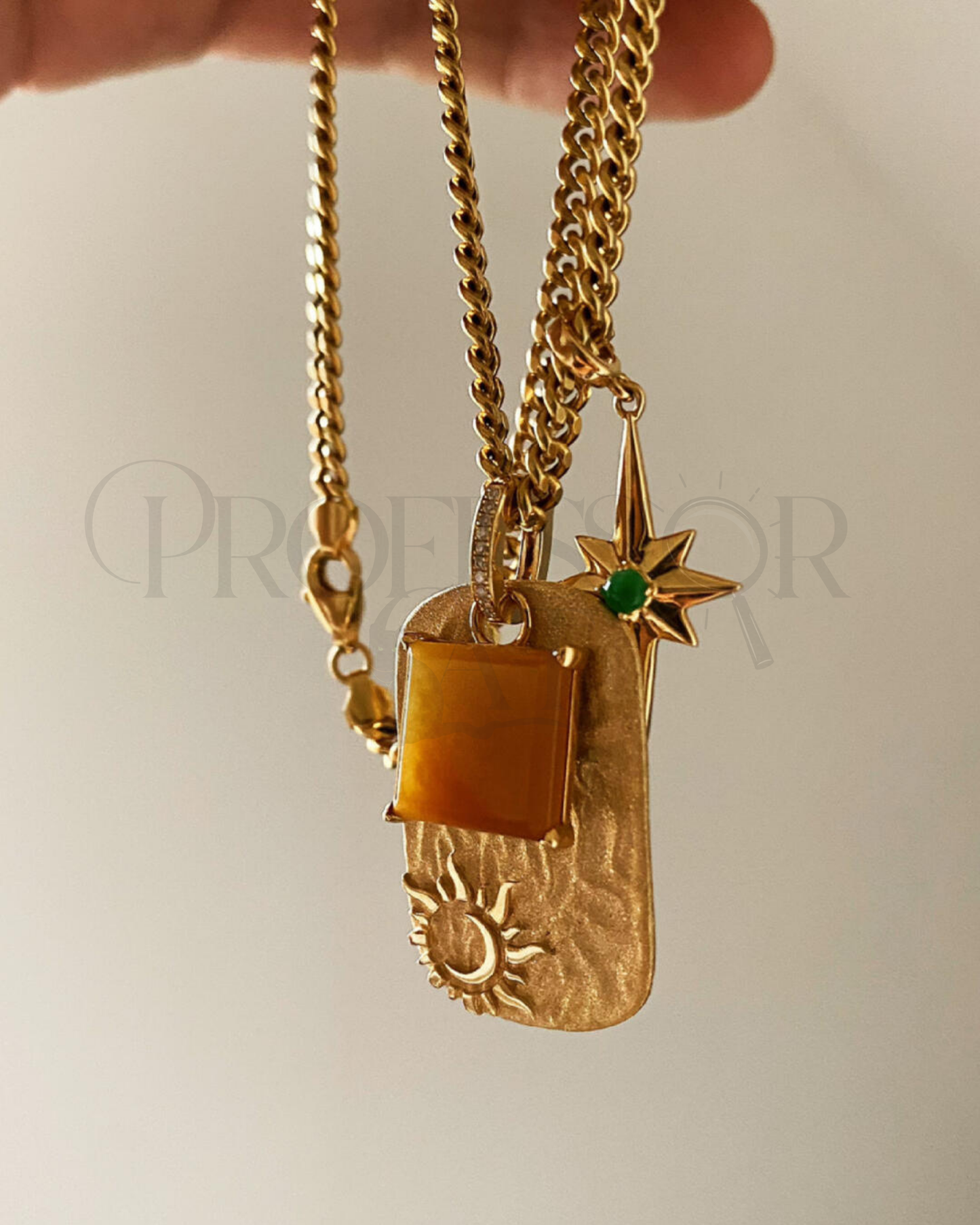 PROFCATJADE Aura Sunset Eternal glow Pendant