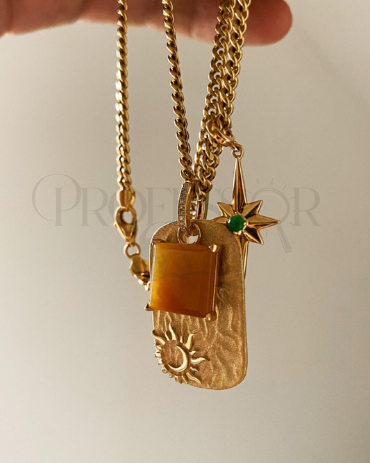 PROFCATJADE Aura Sunset Eternal glow Pendant